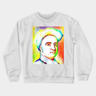 George Berkeley Colourful Portrait | George Berkeley Artwork 11 Crewneck Sweatshirt